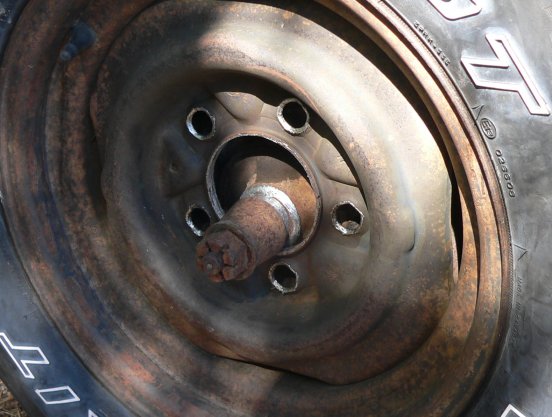 damaged wheel